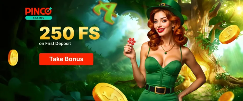 Pinco casino 500000 рублей + 250fs Pinco Casinos 250FS Bonus