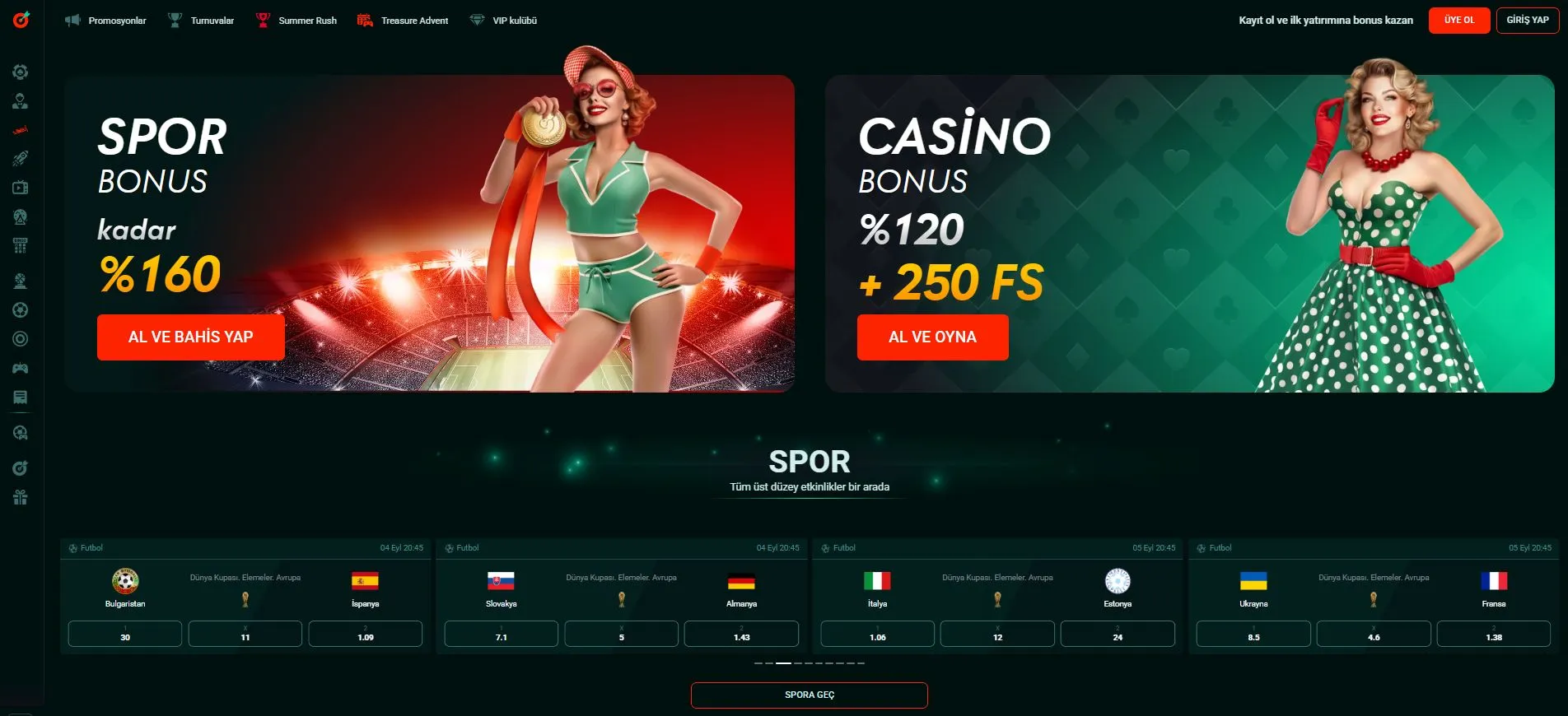 Pinco Resmi Web Sitesinde Oyun Seçimi